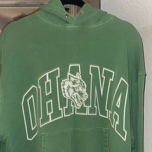 Darc Sport Green Ohana Sweater with Collegiate Design